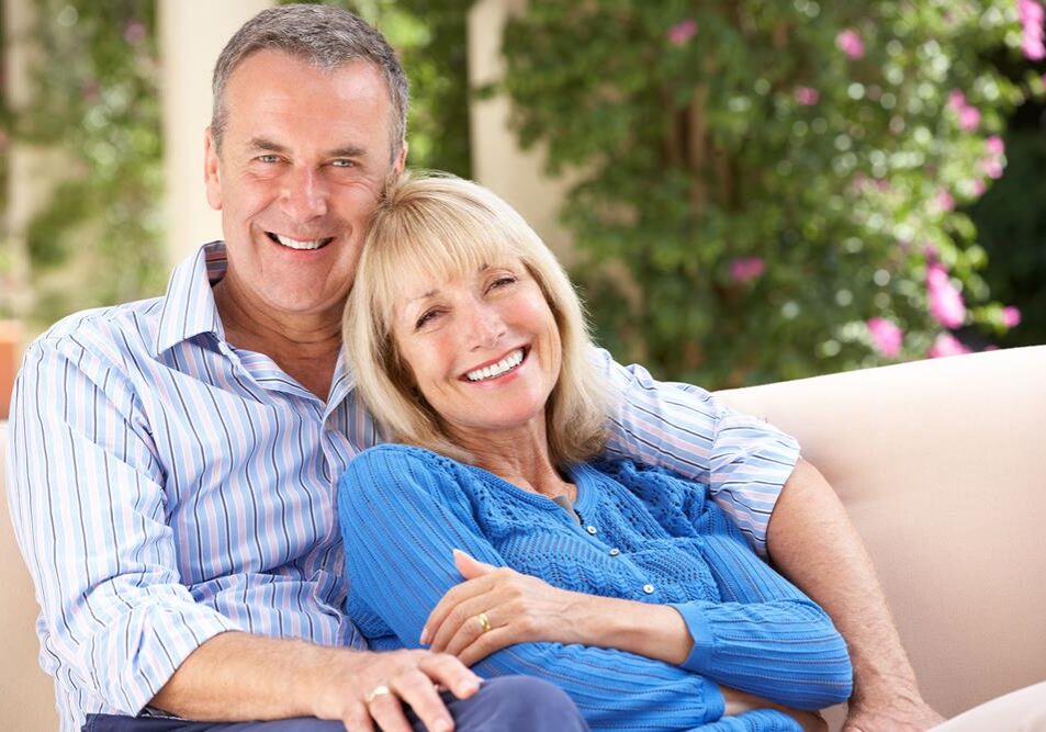 Couple enjoying a sunny day